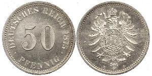 50 Pfennig Germany Silver 