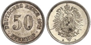 50 Pfennig Germany Silver 