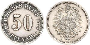 50 Pfennig Germany Silver 