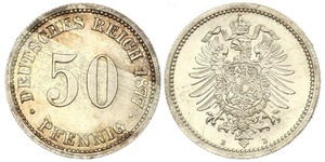 50 Pfennig Germany Silver 