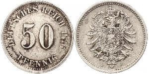 50 Pfennig Germany Silver 