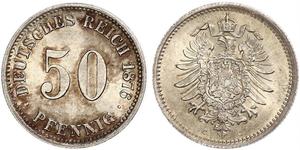 50 Pfennig Germany Silver 
