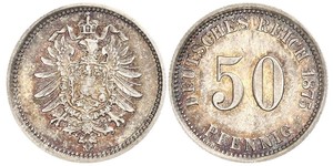 50 Pfennig Germany Silver 
