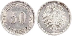 50 Pfennig Germany Silver 