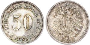 50 Pfennig Germany Silver 