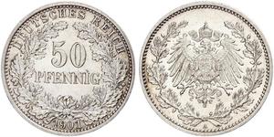 50 Pfennig Deutsches Kaiserreich (1871-1918)  