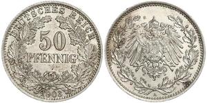 50 Pfennig Deutsches Kaiserreich (1871-1918)  