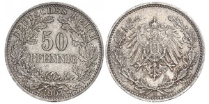 50 Pfennig Deutsches Kaiserreich (1871-1918)  