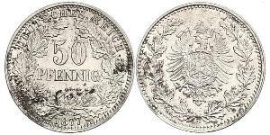 50 Pfennig Deutsches Kaiserreich (1871-1918)  