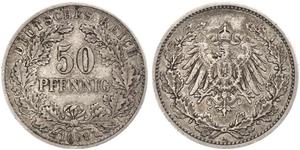 50 Pfennig Deutsches Kaiserreich (1871-1918)  