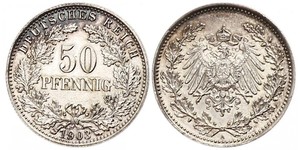 50 Pfennig Deutsches Kaiserreich (1871-1918)  