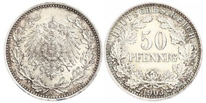 50 Pfennig Deutsches Kaiserreich (1871-1918)  