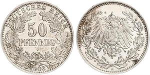 50 Pfennig Deutsches Kaiserreich (1871-1918)  