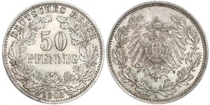 50 Pfennig Deutsches Kaiserreich (1871-1918)  