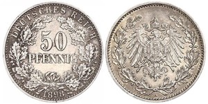 50 Pfennig Deutsches Kaiserreich (1871-1918)  