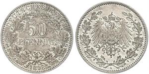 50 Pfennig Deutsches Kaiserreich (1871-1918)  