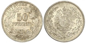 50 Pfennig Deutsches Kaiserreich (1871-1918)  