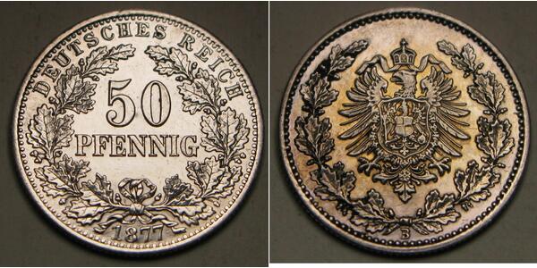 50 Pfennig Deutsches Kaiserreich (1871-1918)  