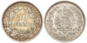 50 Pfennig Empire allemand (1871-1918)  