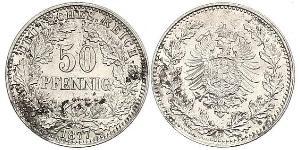 50 Pfennig Empire allemand (1871-1918)  