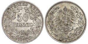 50 Pfennig Empire allemand (1871-1918)  