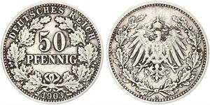 50 Pfennig Empire allemand (1871-1918)  