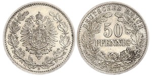 50 Pfennig Empire allemand (1871-1918)  
