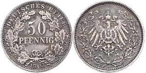 50 Pfennig German Empire (1871-1918)  