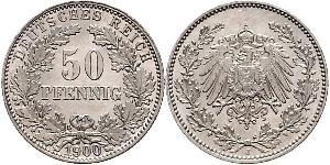 50 Pfennig Imperio alemán (1871-1918)  