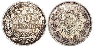 50 Pfennig Impero tedesco (1871-1918)  