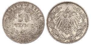 50 Pfennig Impero tedesco (1871-1918)  