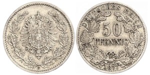 50 Pfennig Impero tedesco (1871-1918)  