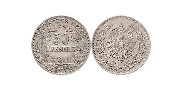 50 Pfennig Impero tedesco (1871-1918)  