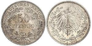 50 Pfennig 德意志帝國 (1871 - 1918)  