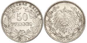 50 Pfennig 德意志帝國 (1871 - 1918)  