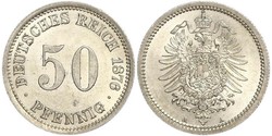50 Pfennig 德国 銀 
