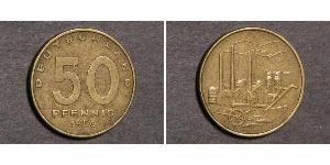 50 Pfennig 東德 (1949 - 1990) 青铜/黃銅/铝 