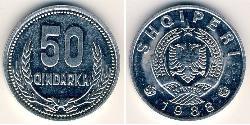 50 Qindarka Albania Aluminium 