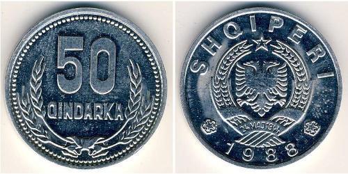 50 Qindarka Albanien Aluminium 