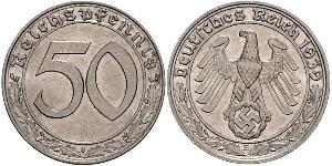 50 Reichpfennig Deutsches Reich (1933-1945) Nickel 