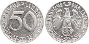 50 Reichpfennig Deutsches Reich (1933-1945) Nickel 