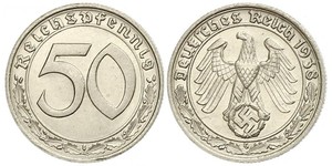 50 Reichpfennig Deutsches Reich (1933-1945) Nickel 