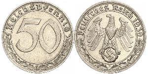 50 Reichpfennig Deutsches Reich (1933-1945) Nickel 