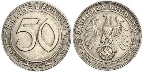 50 Reichpfennig Deutsches Reich (1933-1945) Nickel 