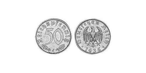 50 Reichpfennig 納粹德國 (1933 - 1945) 铝 