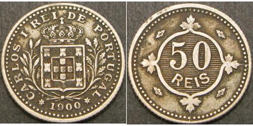 50 Reis Royaume de Portugal (1139-1910) Cuivre/Nickel Charles I de Portugal (1863-1908)