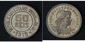 50 Reis Brasilien Kupfer/Nickel 