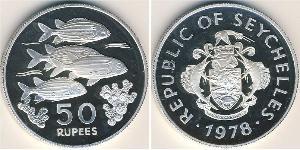 50 Rupee Seychelles Argento 