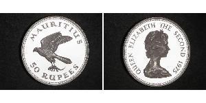 50 Rupee Mauritius Silber 