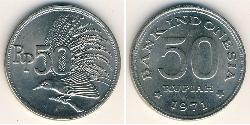 50 Rupia Indonesia Níquel/Cobre 